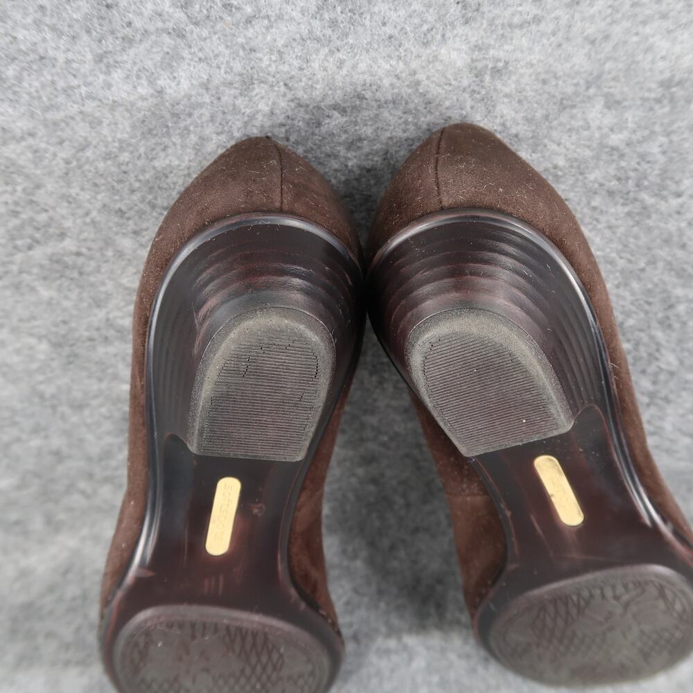 Softspots Shoes Womens 7.5 Loafer Pumps Low Heel Slip On Brown Closed Toe Bow - Picture 11 of 12